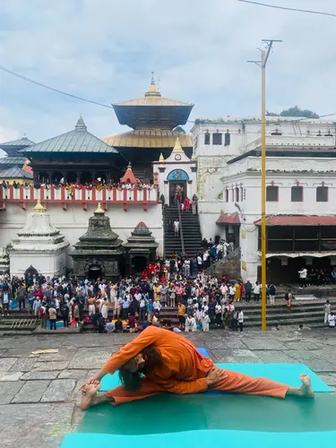 Yoga at Pashupatinath