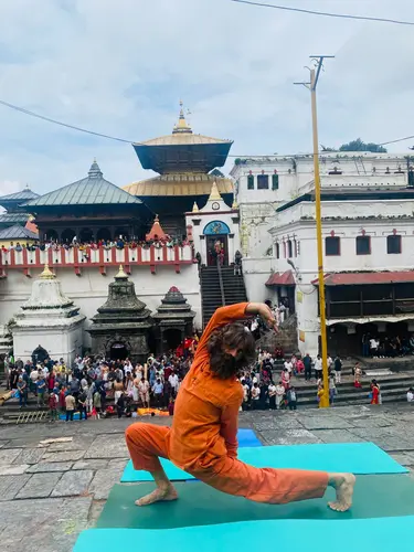Yoga at Pashupatinath