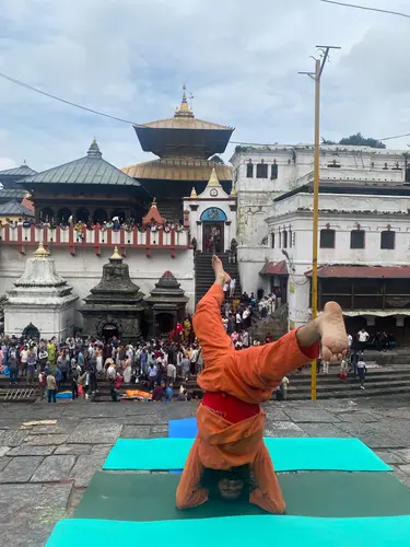 Yoga at Pashupatinath