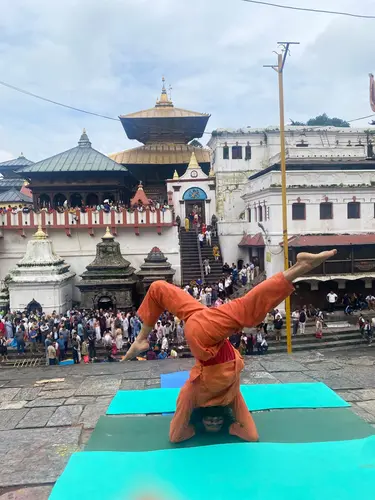 Yoga at Pashupatinath