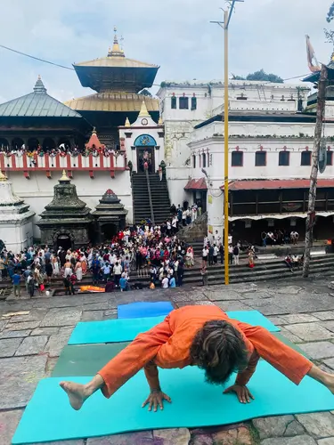Yoga at Pashupatinath
