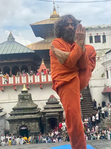 Yoga at Pashupatinath