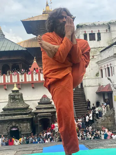 Yoga at Pashupatinath
