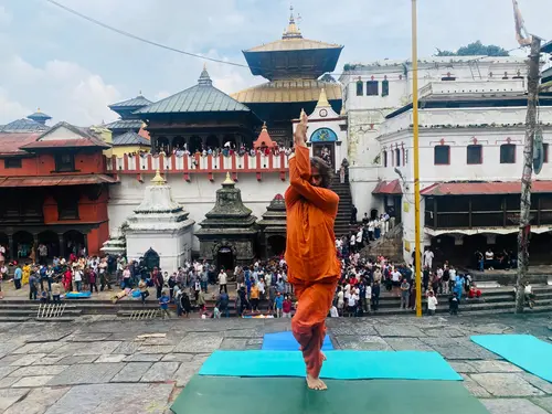 Yoga at Pashupatinath