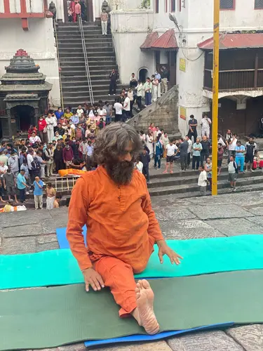 Yoga at Pashupatinath
