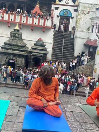 Yoga at Pashupatinath