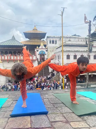 Yoga at Pashupatinath