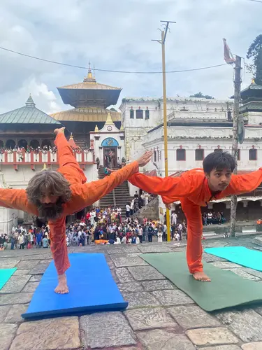 Yoga at Pashupatinath