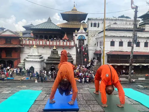Yoga at Pashupatinath