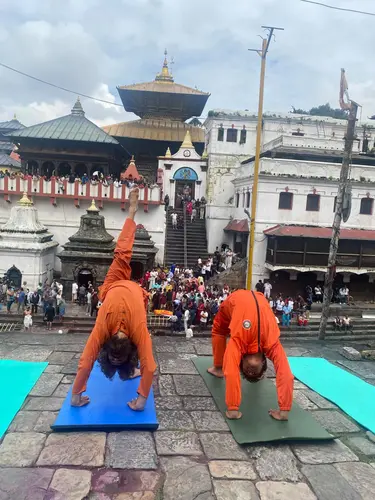 Yoga at Pashupatinath