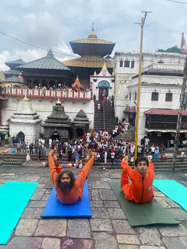 Yoga at Pashupatinath