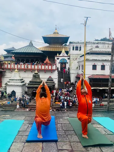 Yoga at Pashupatinath