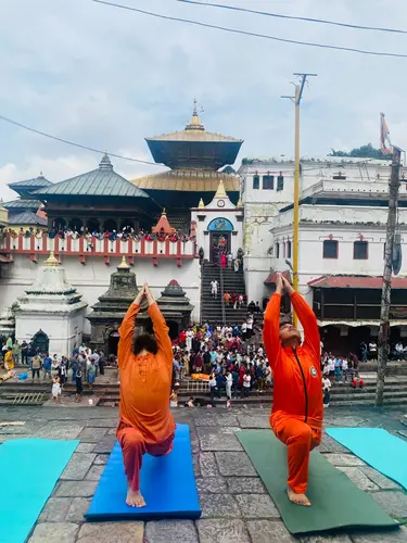 Yoga at Pashupatinath