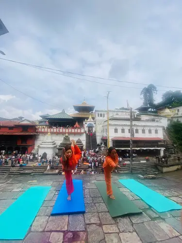 Yoga at Pashupatinath
