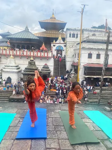 Yoga at Pashupatinath
