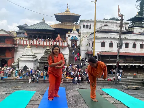 Yoga at Pashupatinath