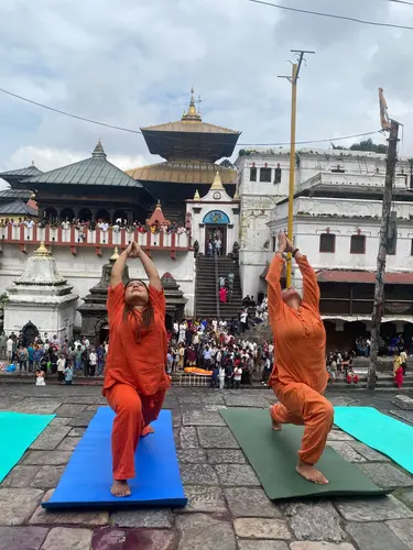 Yoga at Pashupatinath