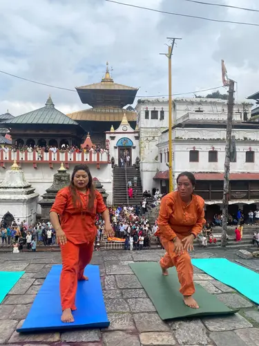 Yoga at Pashupatinath
