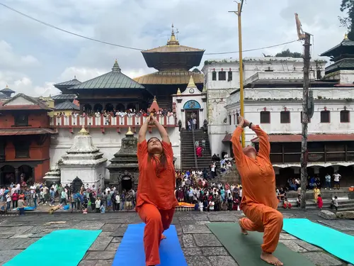Yoga at Pashupatinath