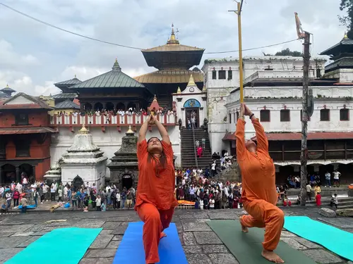 Yoga at Pashupatinath