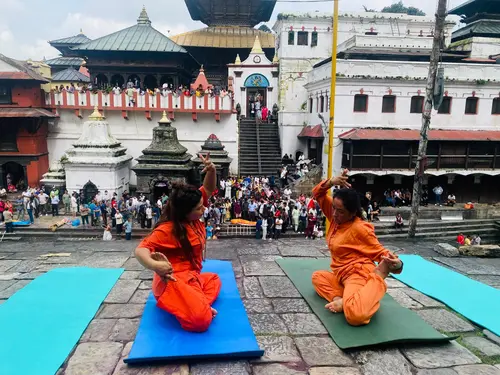 Yoga at Pashupatinath