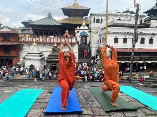 Yoga at Pashupatinath