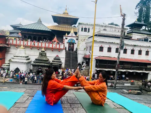 Yoga at Pashupatinath