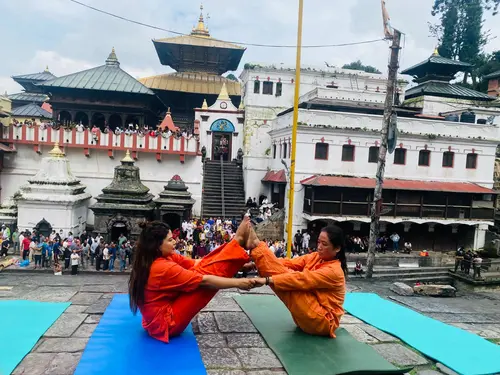 Yoga at Pashupatinath