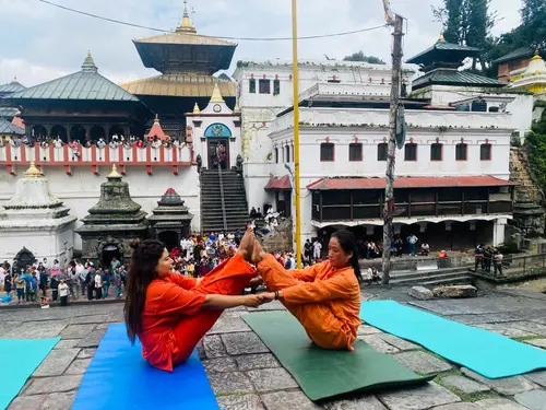 Yoga at Pashupatinath