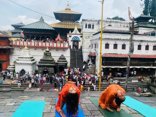 Yoga at Pashupatinath