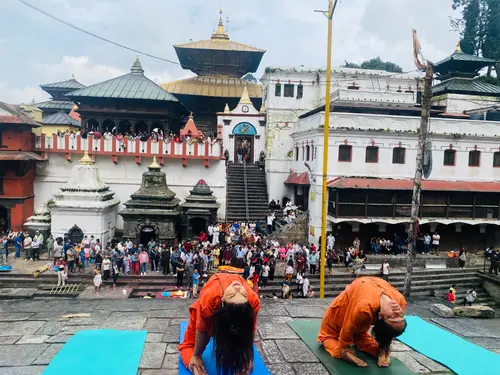 Yoga at Pashupatinath