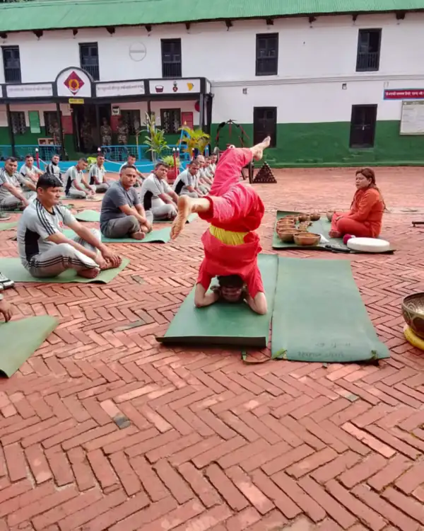 A session in the yard